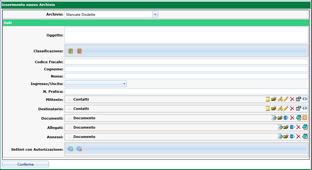 Archivi Inserimento GED DocSuite PA Dgroove Srl