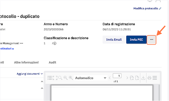 Cliccare sul menu del sommario