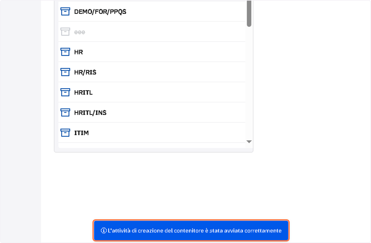 Verificare il corretto avviamento dell'attività richiesta