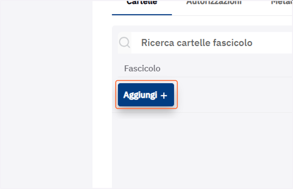Pulsante Aggiungi nella scheda Cartelle