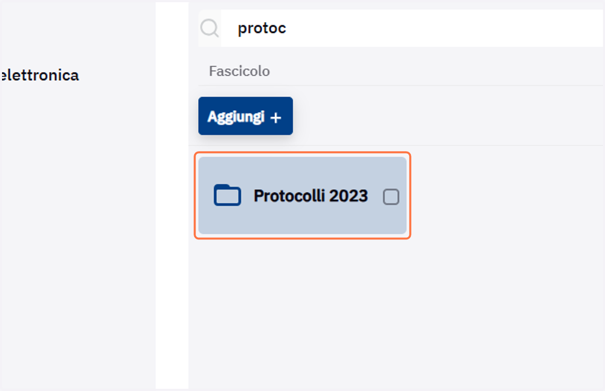 Cartella con la nuova denominazione