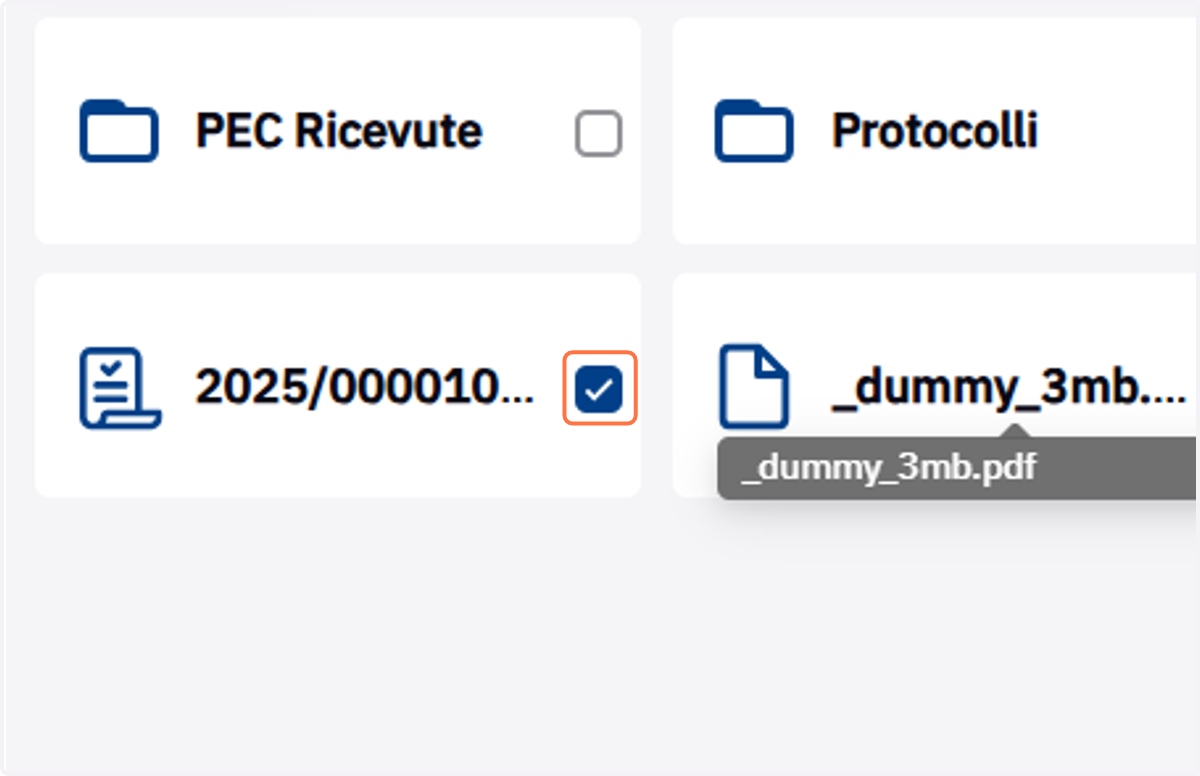 Selezione del primo elemento da rimuovere
