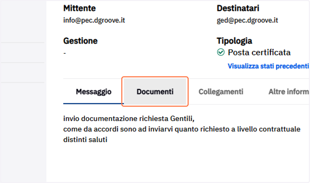 Scheda Catena documentale