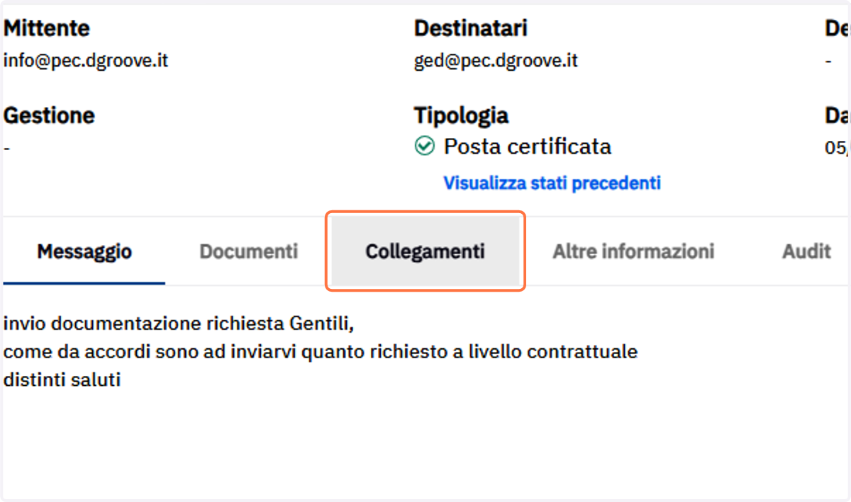 Scheda Collegamenti