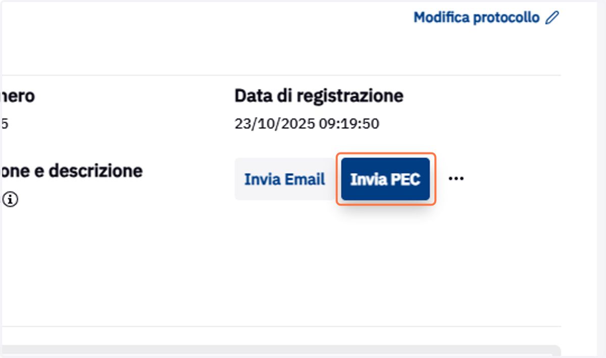 Comando Invia PEC