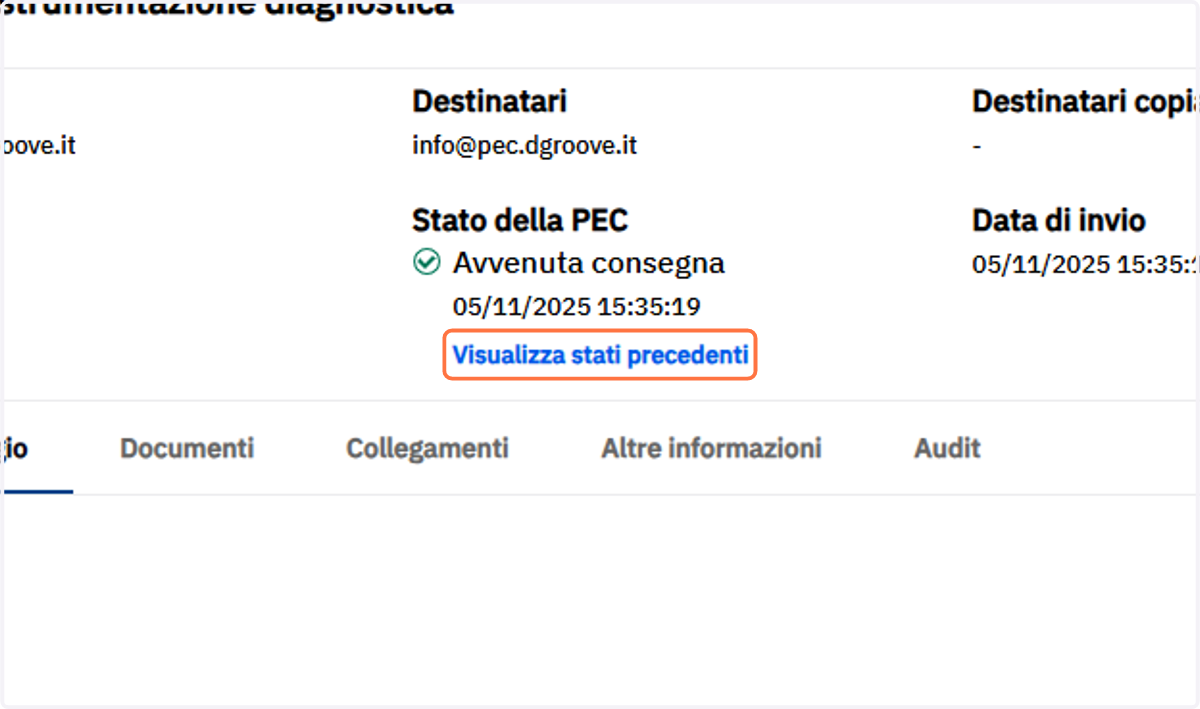 Stato della spedizione