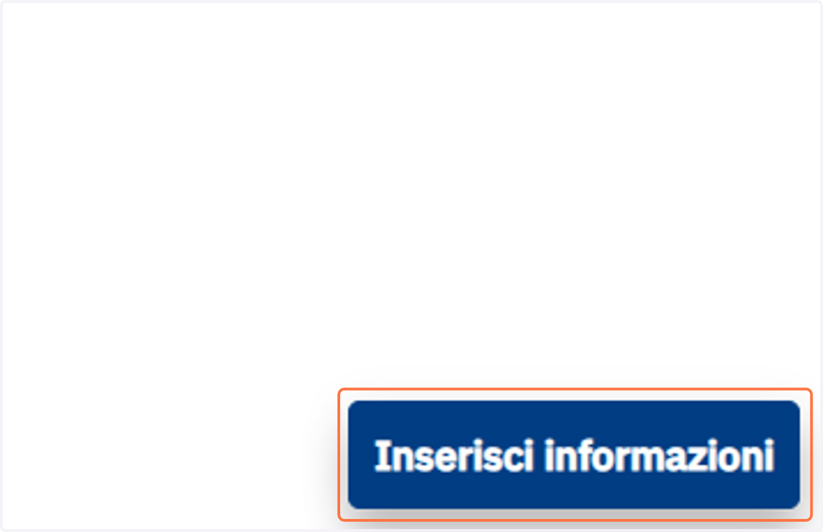 Pulsante Inserisci informazioni