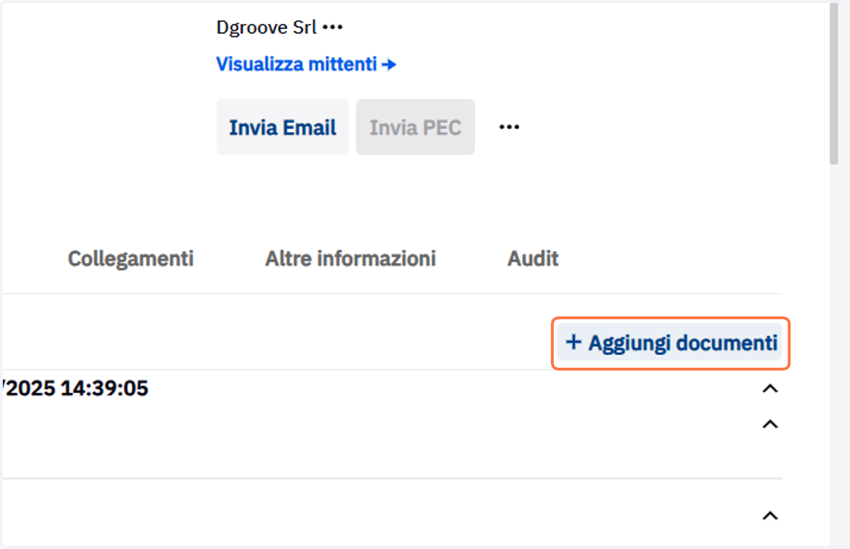 Comando Aggiungi documenti