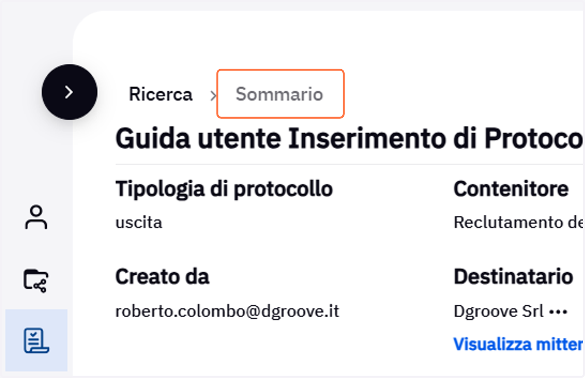 Sommario del protocollo