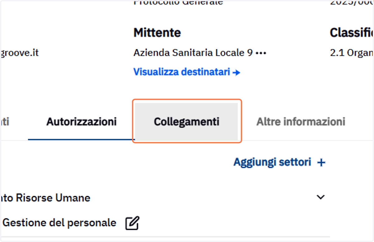 Scheda Collegamenti