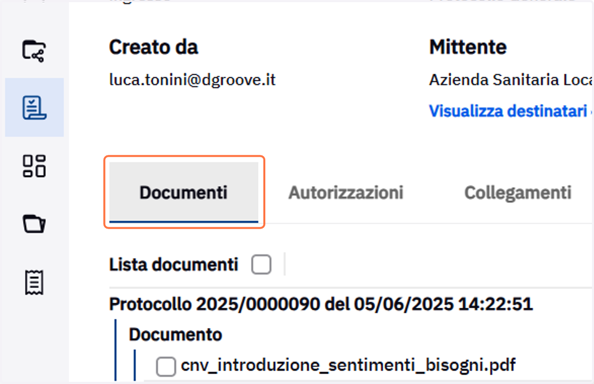 Scheda Documenti