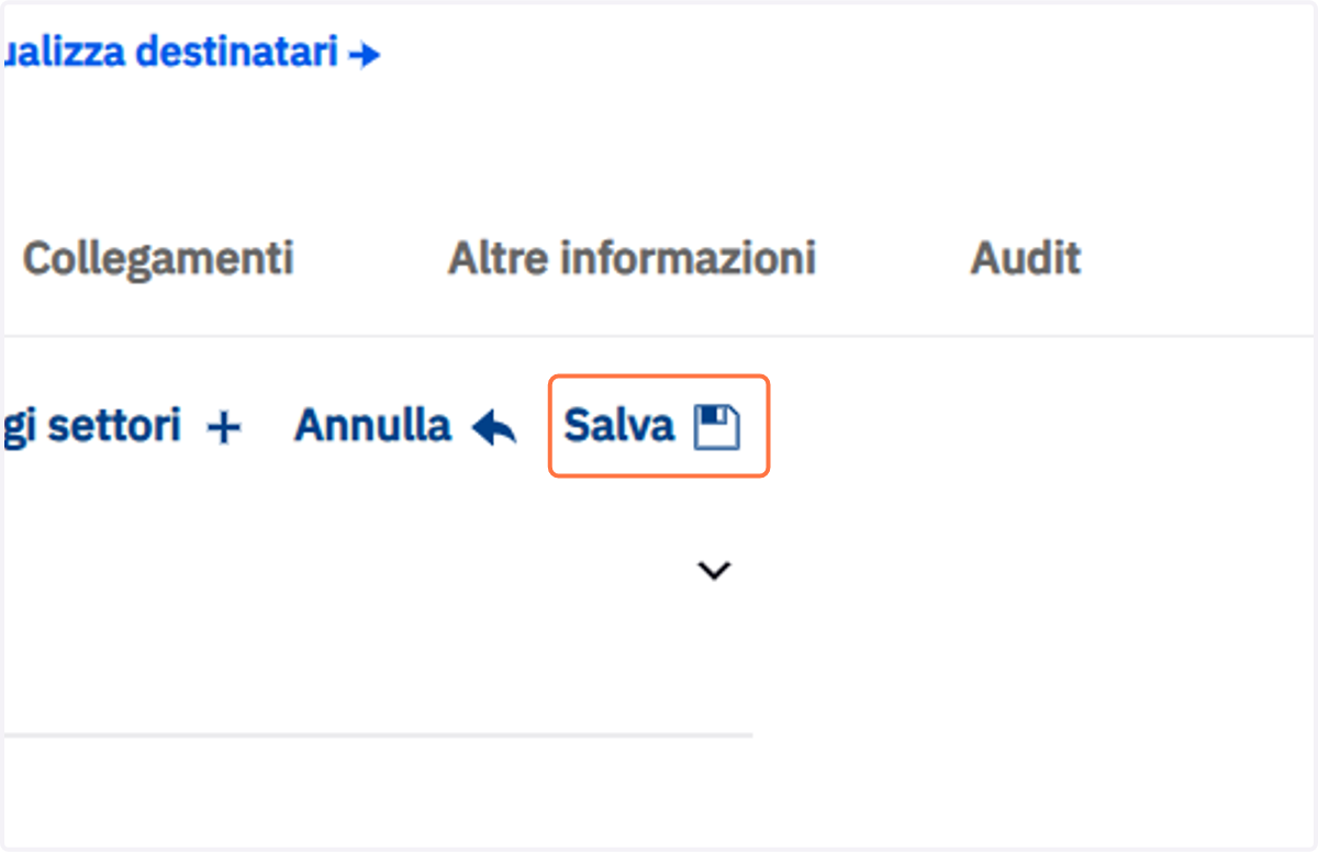 Pulsante Salva