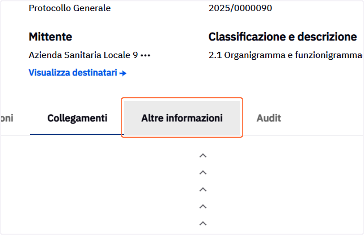 Scheda Altre informazioni